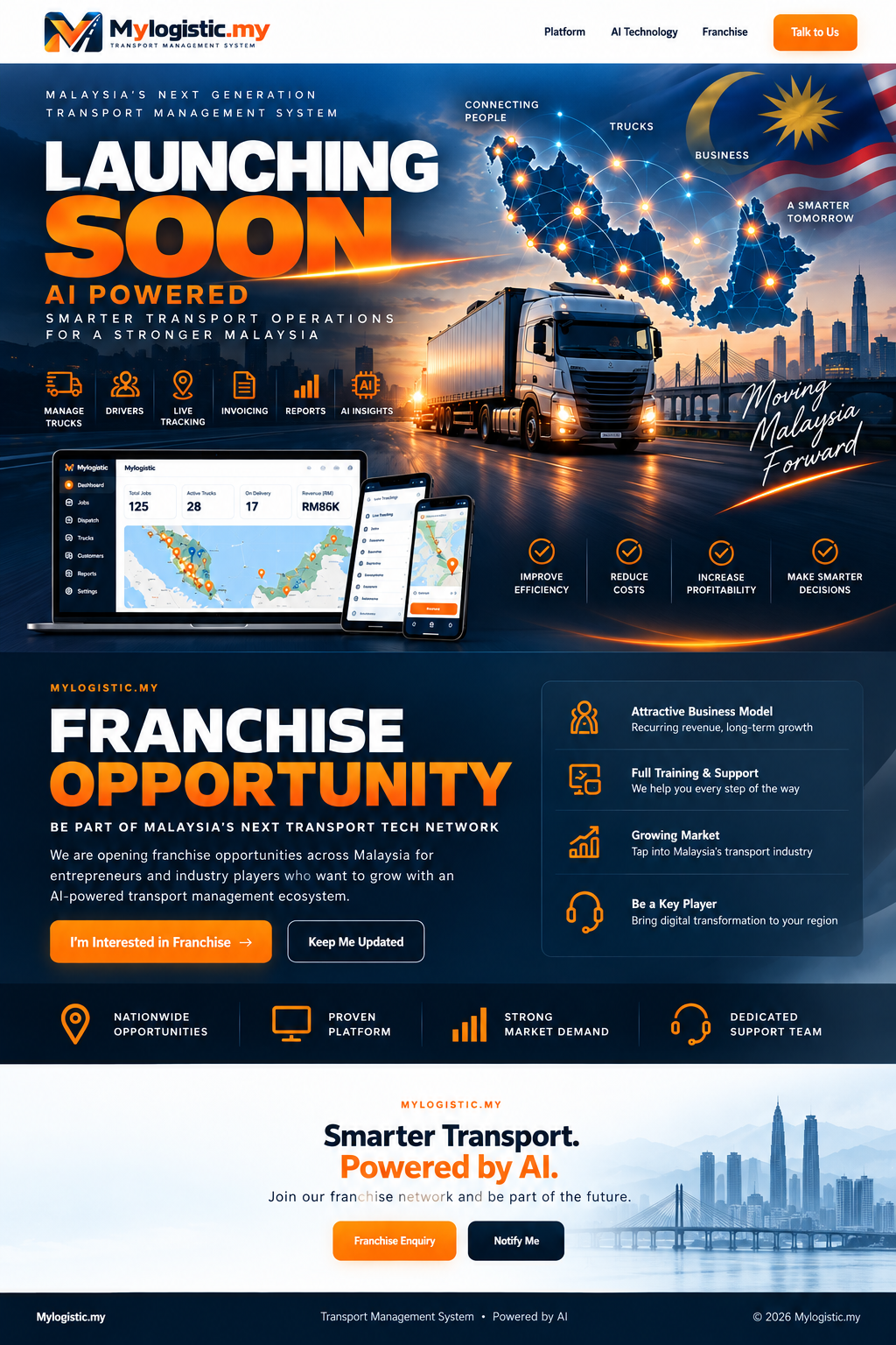 Mylogistic.my - AI Powered Transport Management System - Launching Soon - Franchise Opportunity